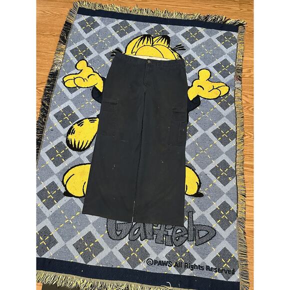 Vintage Essential Thrashed Dickies Baggy Cargo Skate Pants - Picture 1 of 6
